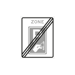 Verkeersbord a/r3/dor 53x67 cm model: BW111ze