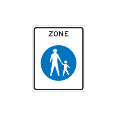 Verkeersbord a/r3/dor 53x67 cm model: G07zb