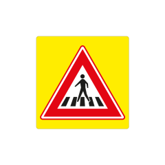 Verkeersbord a/r3/dor 80x80 cm model: J22f