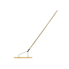 Hooihark kunststof 16-tands dubbel schuin met steel