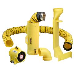 Dampafzuiger Yellow 220 V Ø 20 cm met slang 7,6 m