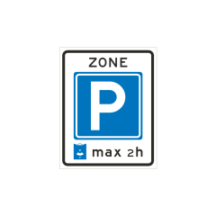 Verkeersbord a/r3/dor 53x67 cm model: E10zb