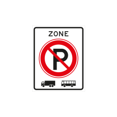 Verkeersbord a/r3/dor 53x67 cm model: E201zb