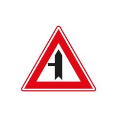 Verkeersbord a/r3/dor ▲-70 cm model: B04