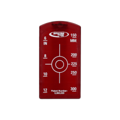 Doelplaat Target klein model Spectra rood