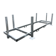 Rijplaat-opslagcontainer voor 20 rijplaten Visser & Visser 


