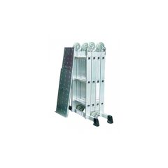 Ladder vouwmodel alu 4x3 sporten maximale hoogte 385 cm