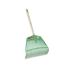 Hark blad kunststof Jumbo 45 cm breed 20-tands met steel