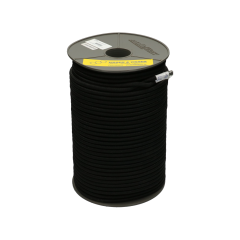 Koord Ø 8 mm elastiek zwart per m