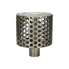 Aanzuigkorf rvs 125x100 mm met slangpilaar Ø 50 mm