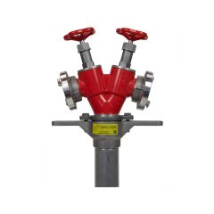 Standpijp 2x2,5" nok 81 met 2x kraan