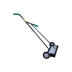 Magneetbezem op wielen