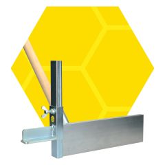 Strakvlakmaatje voorzien van steel met kruk