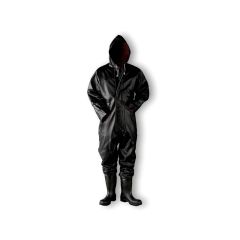 Riooloverall D432 P2 met laars, wig en capuchon zwart