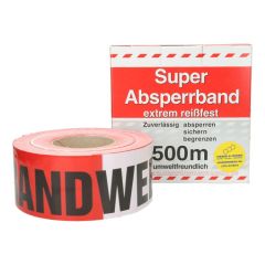 Afzetband rood/wit per rol: BRANDWEER