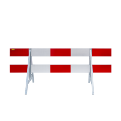 Verkeershek alu 2,50 m r3 enkelzijdig met A-staanders