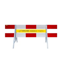 Afzethek 2,50 m r3 met plank en staanders