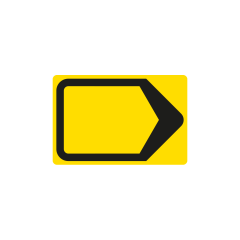 Verkeersbord a/r3/dor 60x40 cm model: T201