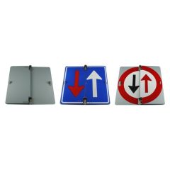 Verkeersbord klapbaar r3/vlak 60x60 cm model: F05/F06/grijs