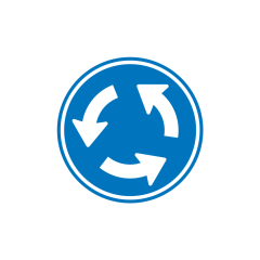 Verkeersbord a/r3/dor model: D01