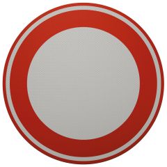 Verkeersbord | Model C01 | VLAK | Ø60 cm