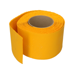Markering thermoplastisch 10 cm breed op rol geel
