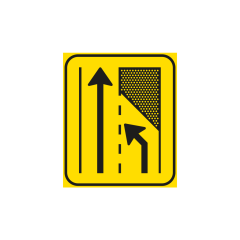 Verkeersbord a/r3/dor 60x70 cm model: T32-2l links