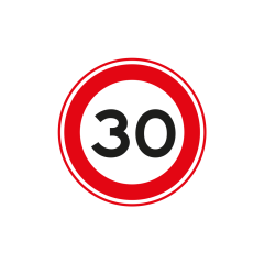 Verkeersbord a/r3/dor Ø 60 cm model: A0130