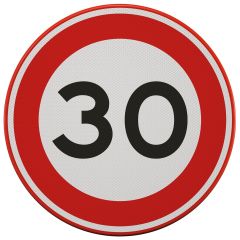 Verkeersbord | Model A0130| DOR | Ø60 cm 