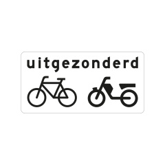 Verkeersbord a/r3/dor 60x30 cm model: OB54