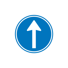 Verkeersbord a/r3/dor Ø 60 cm model: D04