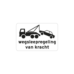 Verkeersbord a/r3/dor 60x40 cm model: OB304