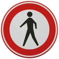 Verkeersbord | Model C16 | DOR | Ø60 cm