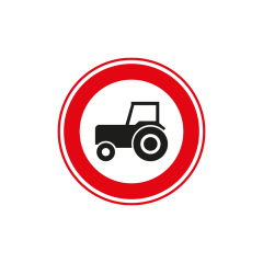 Verkeersbord a/r3/dor Ø 60 cm model: C08