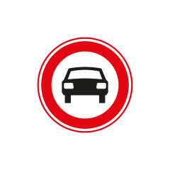 Verkeersbord a/r3/dor Ø 60 cm model: C06