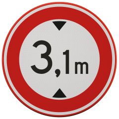 Verkeersbord | Model C19 | DOR | Ø60 cm
