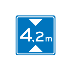 Verkeersbord a/r3/dor 60x60 cm model: L01 - .. m