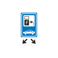 Verkeersbord a/r3/dor 40x80 cm model: BW101SP19+OB504