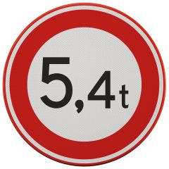 Verkeersbord | Model C21 | DOR | Ø60 cm