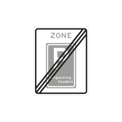 Verkeersbord a/r3/dor 53x67 cm model: E09ze