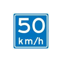 Verkeersbord a/r3/dor 60x60 cm model: A0450