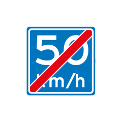 Verkeersbord a/r3/dor 60x60 cm model: A0550