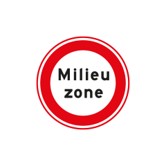 Verkeersbord a/r3/dor Ø 60 cm model: C22a