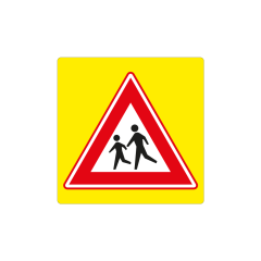 Verkeersbord a/r3/dor 80x80 cm model: J21f