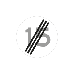 Verkeersbord a/r3/dor Ø 60 cm model: A0215