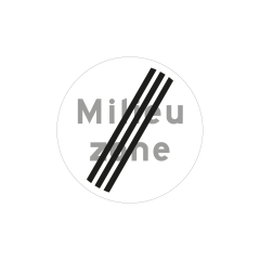 Verkeersbord a/r3/dor Ø 60 cm model: C22b