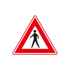 Verkeersbord a/r3/dor ▲-70 cm model: J23