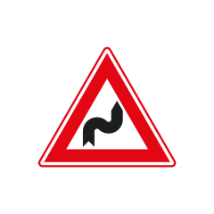 Verkeersbord a/r3/dor ▲-70 cm model: J04