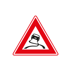 Verkeersbord a/r3/dor ▲-70 cm model: J20