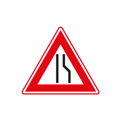 Verkeersbord a/r3/dor ▲-70 cm model: J18